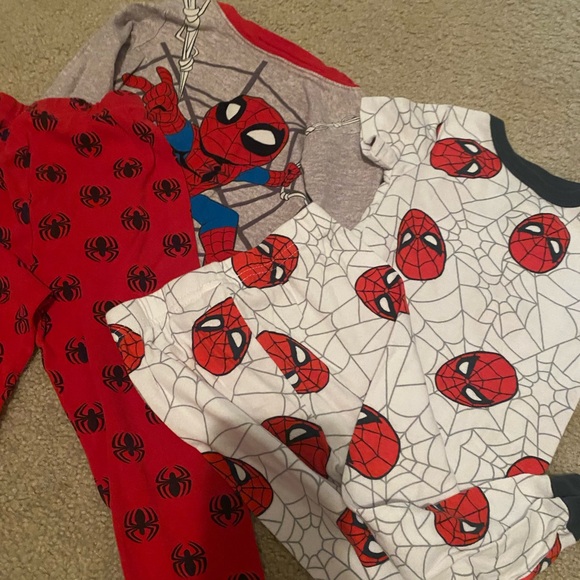Marvel Other - Marvel Spider-Man Kids Pajama Set | Red, Gray & White Sleepwear | Size 4T